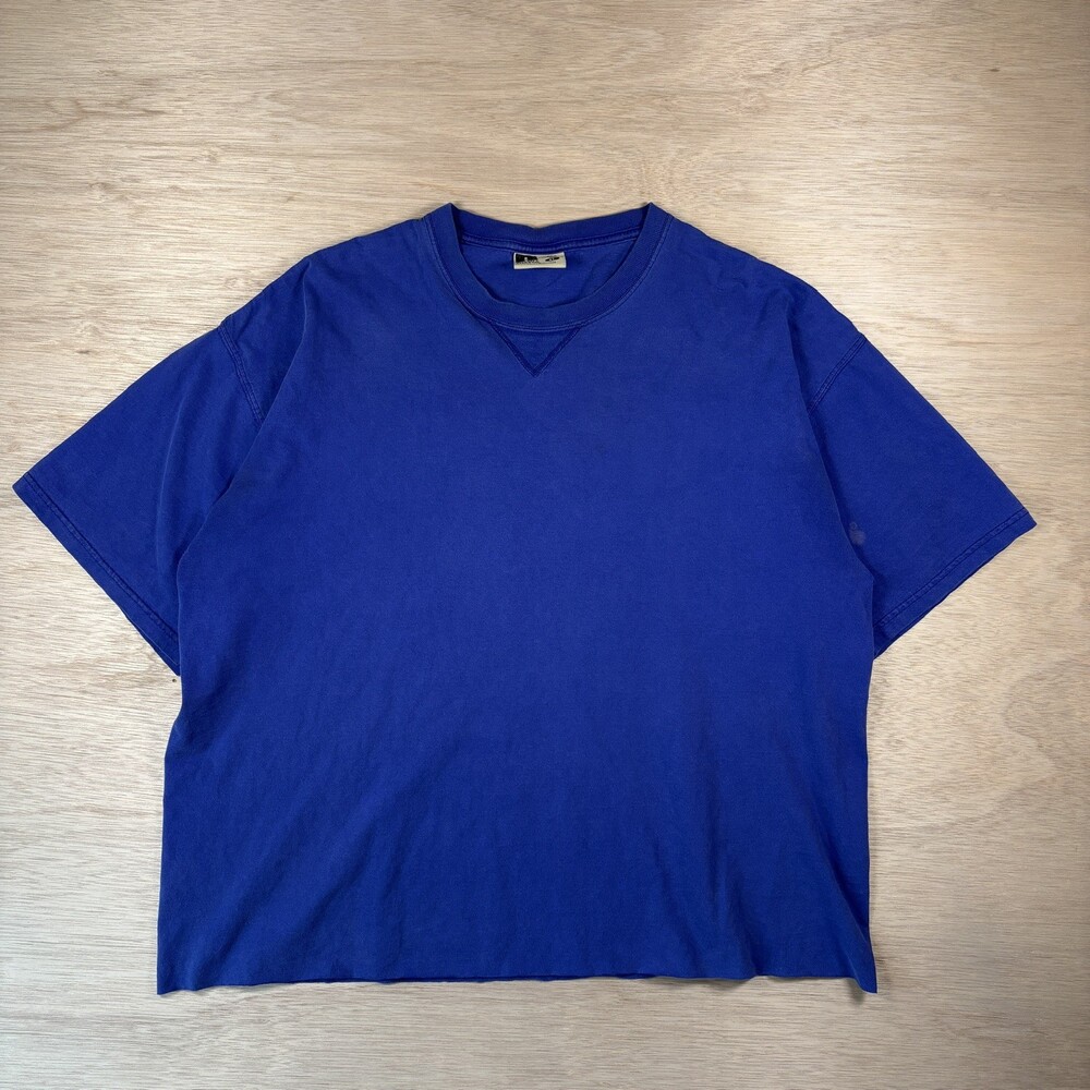 Vintage 90s Russell Athletic Pro Cotton Shirt Men's XL Blue